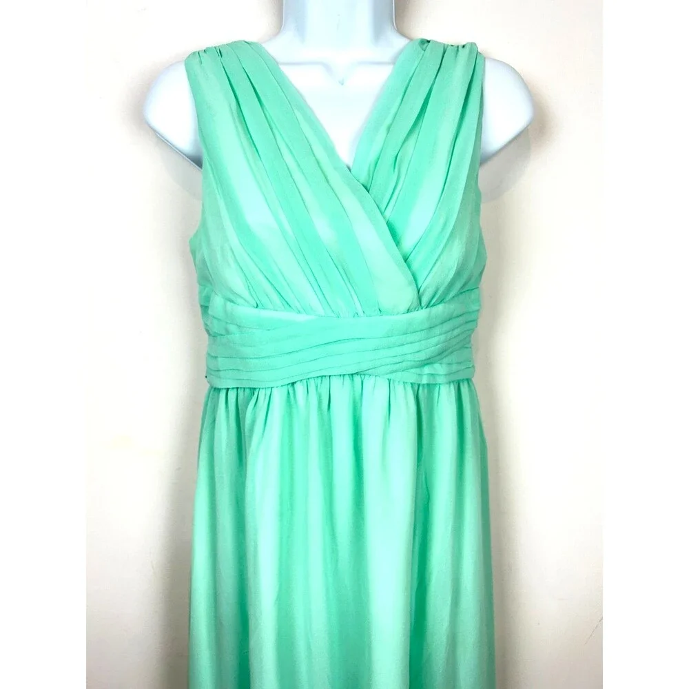 Happy Rose Mint Green Maxi Mock Wrap Party Dress NEW Size 18
